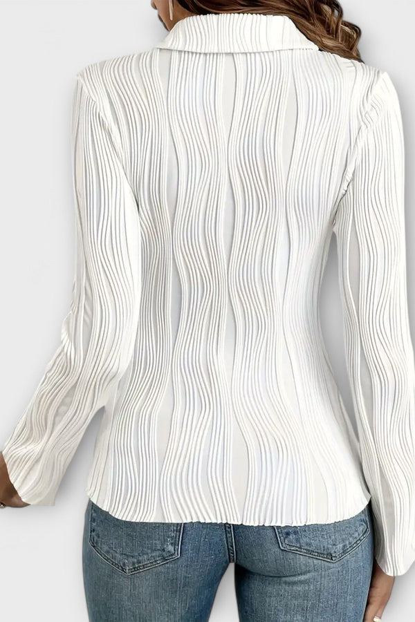 נטלי - חולצת פולו עם שרוולים ארוכים