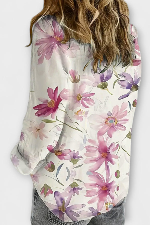 גאידה - חולצת פרחים קלילה לקיץ