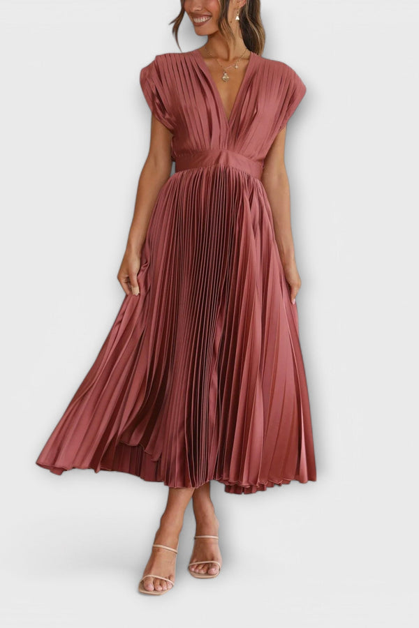 מריה - שמלת קפלים אלגנטית