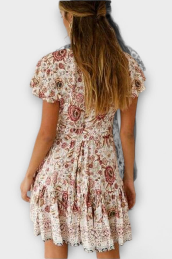 אמינה - שמלת בוהו קצרה