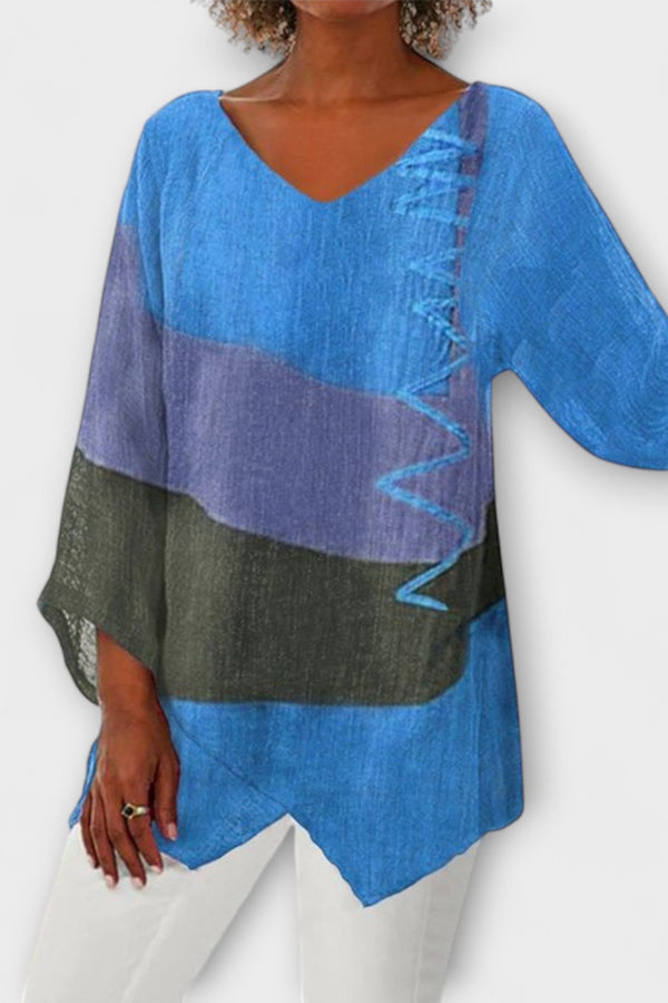 קלואי – טוניקה עם צווארון V יצירתי