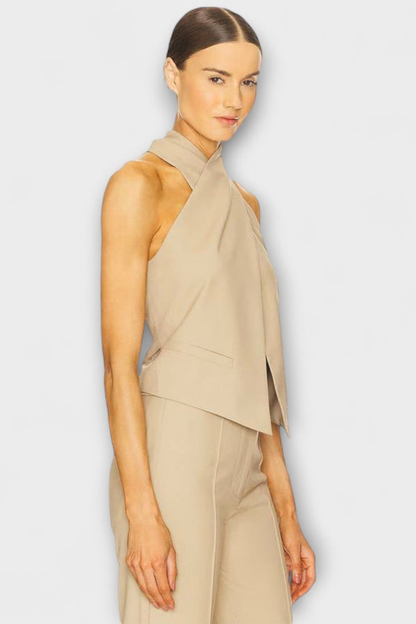 ג'וני - טנק טופ עם צווארון חוצה