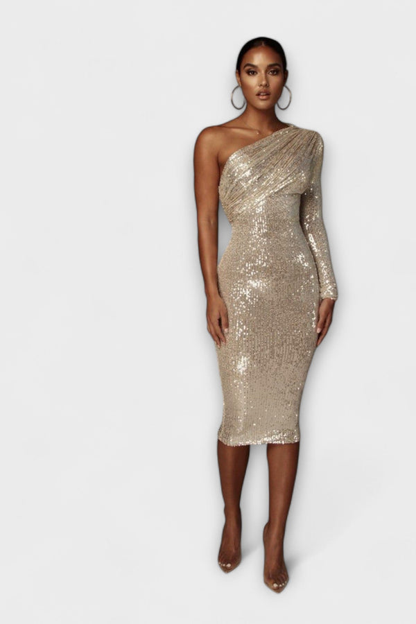 מרג'לי - שמלת ערב עם חזה עטוף