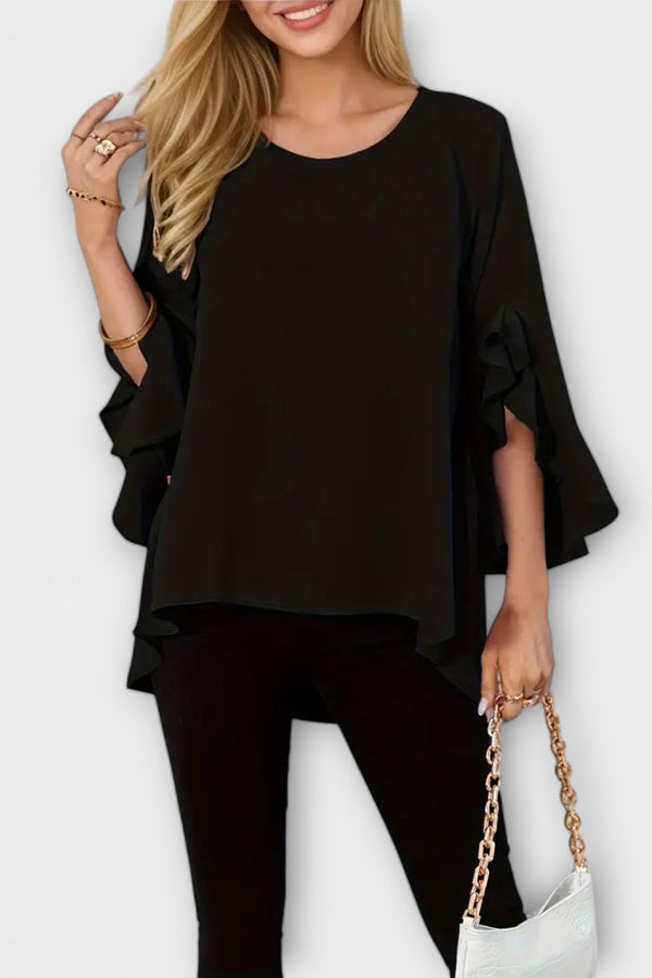 אריה - החולצה המושלמת של אביב עם צווארון עגול