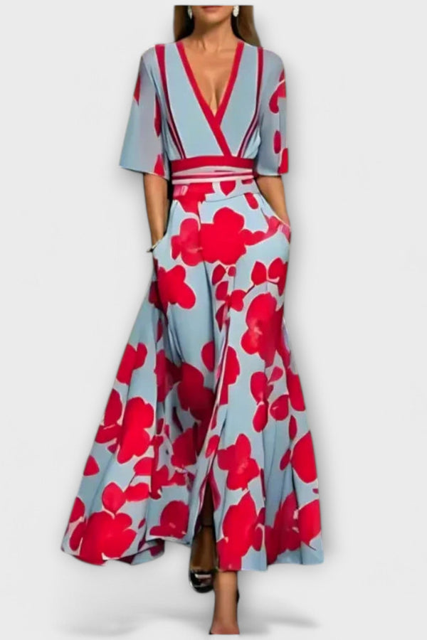 אליס - שמלת מיני פרחונית אלגנטית