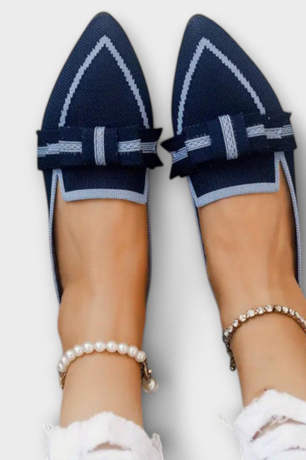 נעלי נשים שטוחות בעיצוב קשר