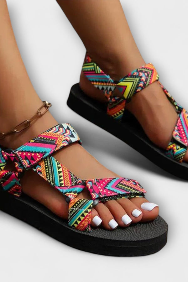 סנדלים שטוחים לנשים לקיץ מחוטי קנבוס