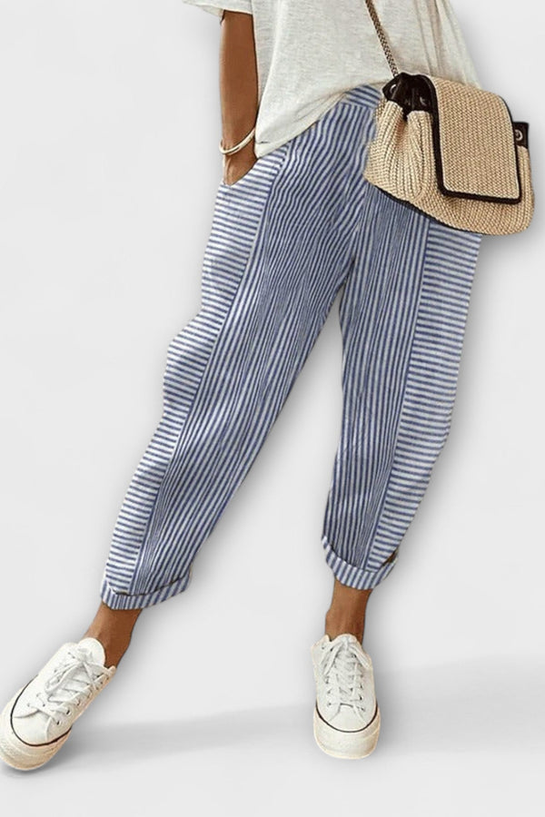 סנה - מכנסיים מפוספסים נוחים